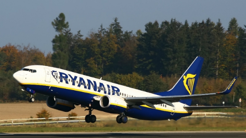 Ryanair пусна 500 000 места на цени от 14.99 евро