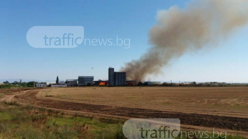 Пожарът на завода край Пловдив не е умишлен