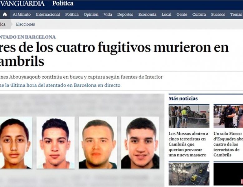 Потвърдено: 4-ма атентатори от Барселона са мъртви