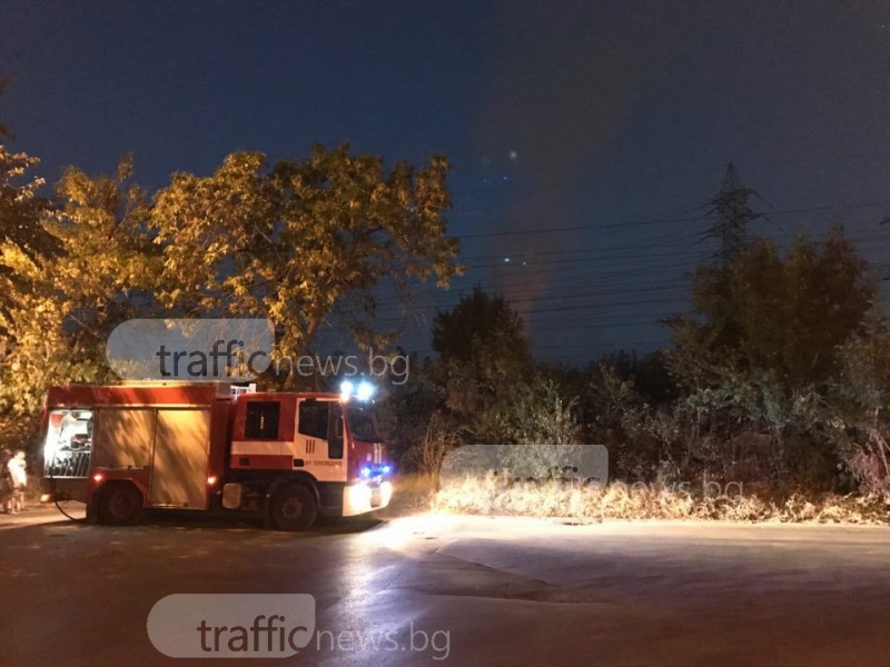 Огнен ад в Пловдив! Голям пожар бушува в Смирненски СНИМКИ