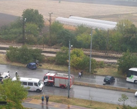 Верижна катастрофа на околовръстното на Тракия СНИМКИ