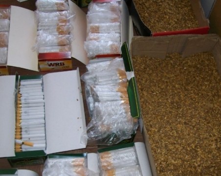 Ударна акция! Спипаха 23 килограма тютюн и над 2000 къса цигари без бандерол