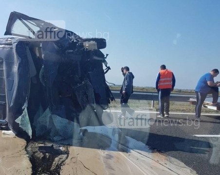 Възстановиха движението по магистралата между София и Пловдив