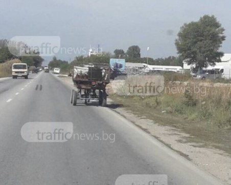 Каручка си щъка по Околовръстното, ръси боклуци, гази закони СНИМКА