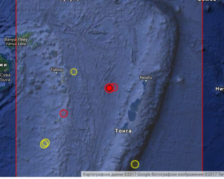 Земетресение с магнитуд 5,6 по Рихтер разтърси Тихия океан