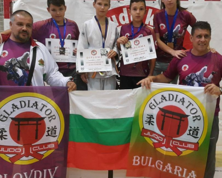 Джудо клуб Гладиатор с 9 медала от международни турнири в чужбина и България