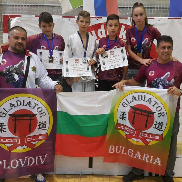 Джудо клуб Гладиатор с 9 медала от международни турнири в чужбина и България