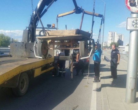 Паякът вдигна втора каруца в рамките на два дни СНИМКИ