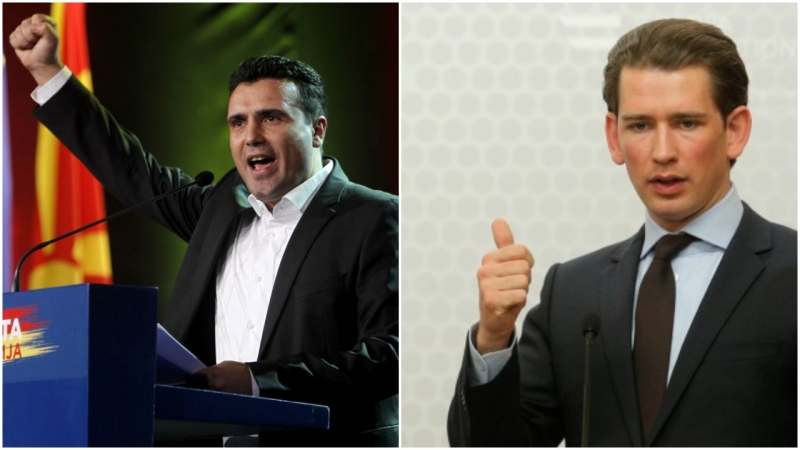 Зоран Заев триумфира на изборите в Македония, Себастиан Курц печели в Австрия