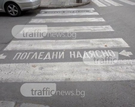 Пешеходци в Пловдив отнесоха фишове заради неправилно пресичане