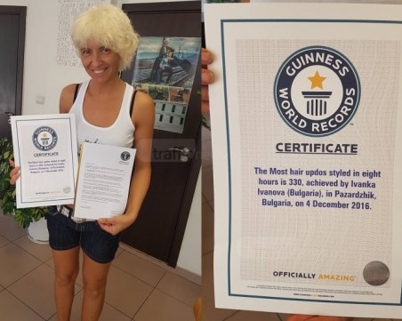 Топ фризьорка ще постави нов рекорд в Пловдив ВИДЕО