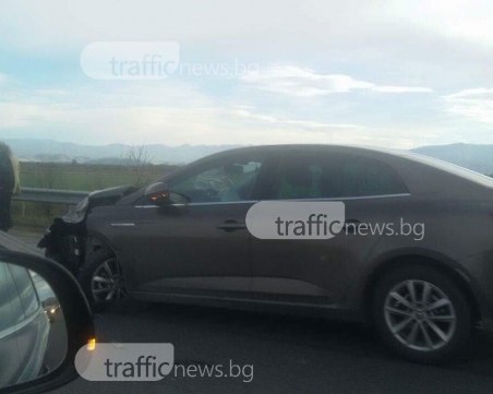 Катастрофа затруднява движението на магистрала Тракия