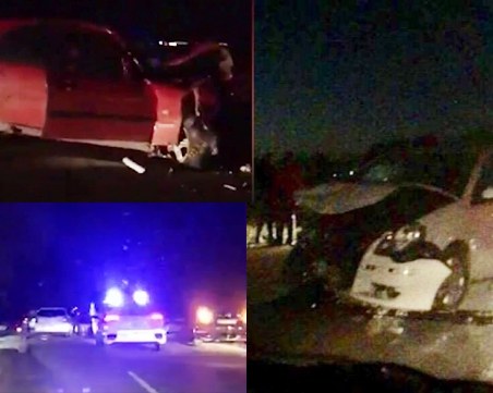 Пиян шофьор удари челно фолксфаген, запрати БМВ в дърво - причината за мелето край Пловдив ВИДЕО