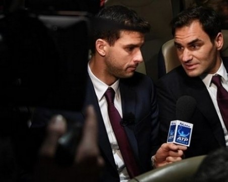 Гришо и Федерер си сипят комплименти по време на круиз по Темза