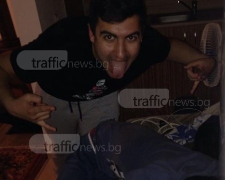 Дрифтърът Петко, пилил гуми в двора на Английската, ударил полицай и избягал СНИМКИ