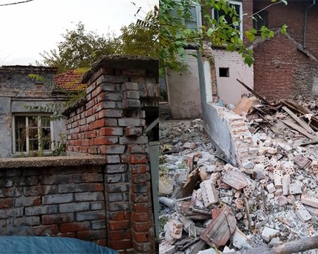 Започнаха да събарят къщи зад стадион “Христо Ботев“ СНИМКИ