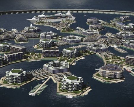 Уникален плаващ град ще стане факт до 2020 година! Проектът е първият по рода си