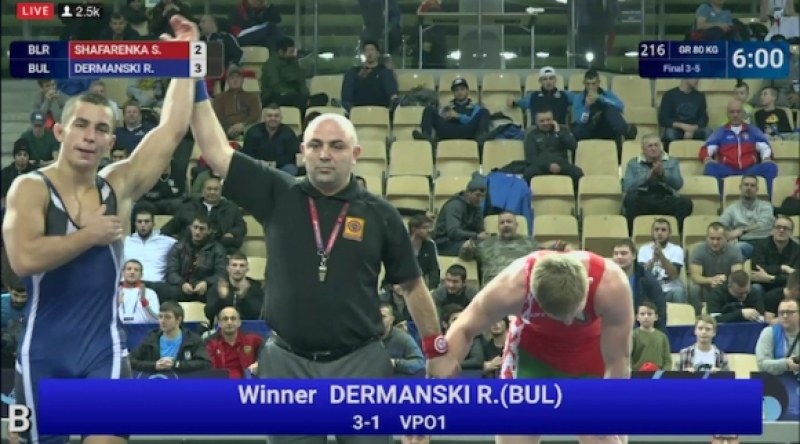 Триумф! Първи медал за България на Световното по борба