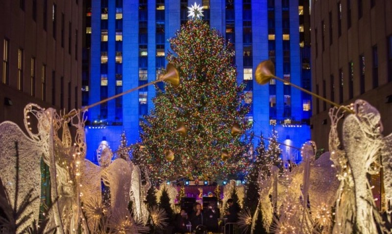 Коледната елха в Ню Йорк грейна с 50 000 лампички