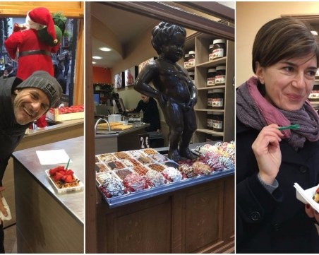 Популярни български спортисти се отдадоха на шоколадови изкушения в Брюксел