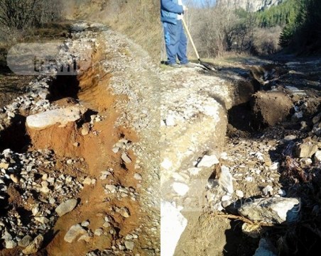 Туристическа дестинация в планината е откъсната от света след пороите СНИМКИ