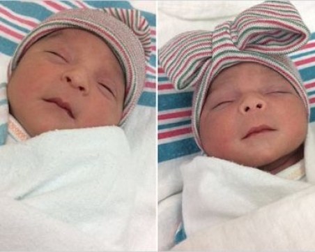 Близнаци се родиха в две различни години и два различни месеца