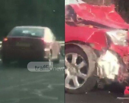 Камион и две коли се удариха на Тракия, един шофьор е в болница