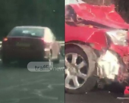 Възстановиха движението след катастрофата на 58-ми км на 