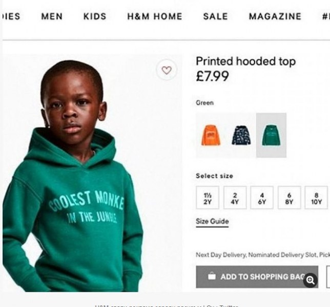 H&M сравни чернокожо момченце с маймуна, обвиниха ги в расизъм
