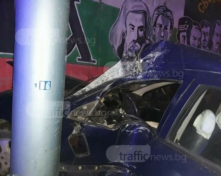 Мъжът, който се заби в стена на Коматевско - рецидивист без книжка