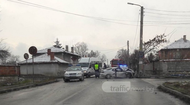 Мъж е в болница след тежката катастрофа в село Милево