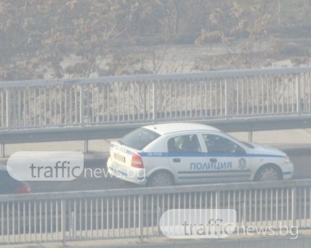 Патрулка без светлини влезе в насрещното заради катастрофата на “Родопи“ СНИМКИ