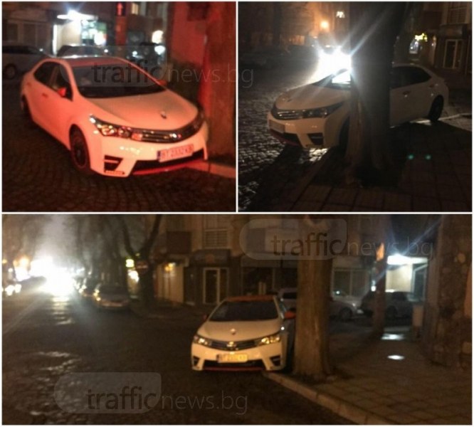 Това колата на Митьо Пищова ли е? Разпищолила се е до полицията в Пловдив СНИМКИ