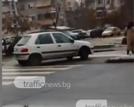 Шофьор в Кючука изуми всички с безумната си маневра! ВИДЕО