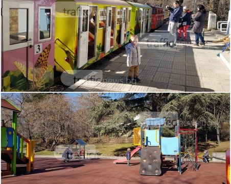 Детската железница се огласи от смеха на най-малките пловдивчанчета СНИМКИ