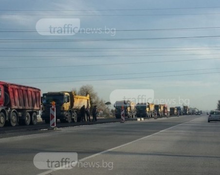 Рестарт на ремонта на пътя Пловдив – Асеновград, коли тръгват в новото платно