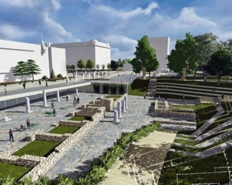 Саботаж? Овчарката Анка блокира и ремонта на централния пловдивски площад за 12 млн. лева