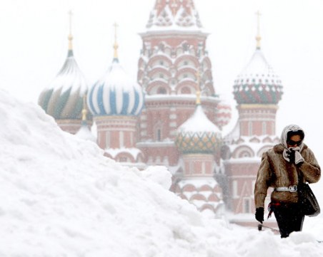 Жителите на Москва изпратиха най-студената нощ за тази зима