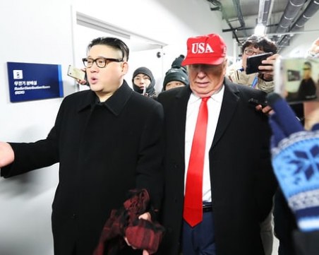 Ким Чен-ун и Доналд Тръмп заедно на олимпиадата, изгониха ги