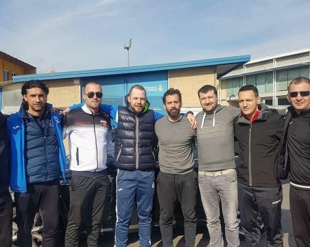 Треньор на Локо се срещна с наставника и с легендата на Еспаньол СНИМКИ