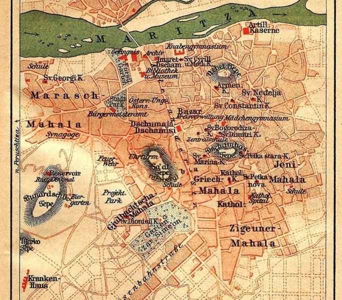 Филипопол или една невероятна карта на Пловдив преди 110 години СНИМКИ