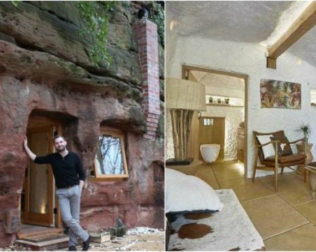 Как сръчен мъж превърна средновековна пещера в луксозен апартамент? СНИМКИ