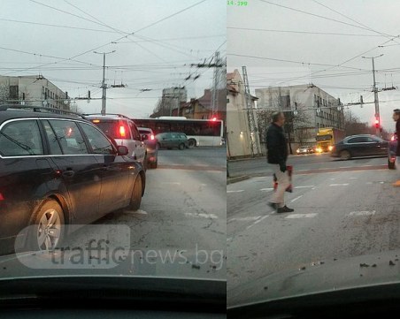 Пловдивчанка се хвана за главата от куп нарушители на едно кръстовище СНИМКИ
