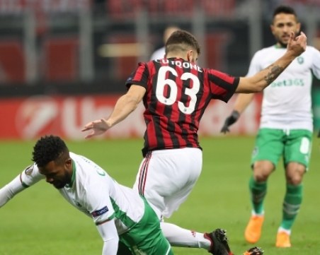 Лудогорец остана валат срещу Милан