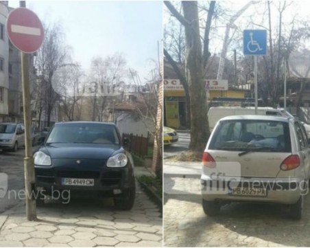 След ремонта: Неправилно паркирали автомобили накацаха около бул. “Васил Априлов“