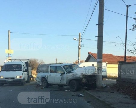 20-годишен се заби в електрически стълб в Кючука, дрегерът показал над 2 промила