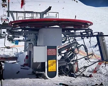 Страшен инцидент на седалков лифт! Превърна се в месомелачка ВИДЕО