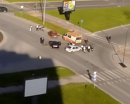 Катастрофа в Тракия, линейка е на мястото СНИМКА