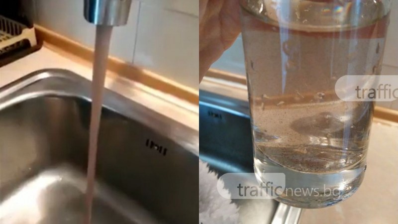 Черна вода потече от чешми в Кючука след ВиК авария ВИДЕО
