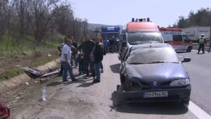 Жена с рено е предизвикала мелето на магистралата между Пловдив и София